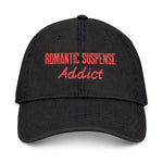 Romantic Suspense Addict Embroidered Denim Hat