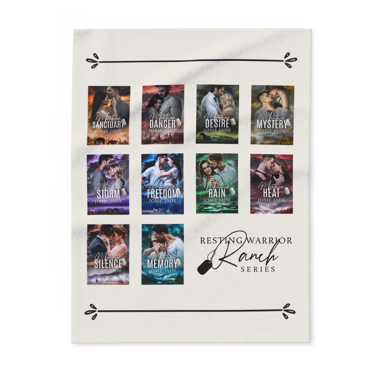 Resting Warrior Ranch Arctic Fleece Blanket