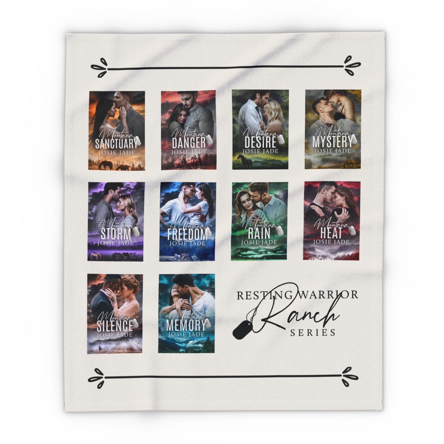 Resting Warrior Ranch Arctic Fleece Blanket