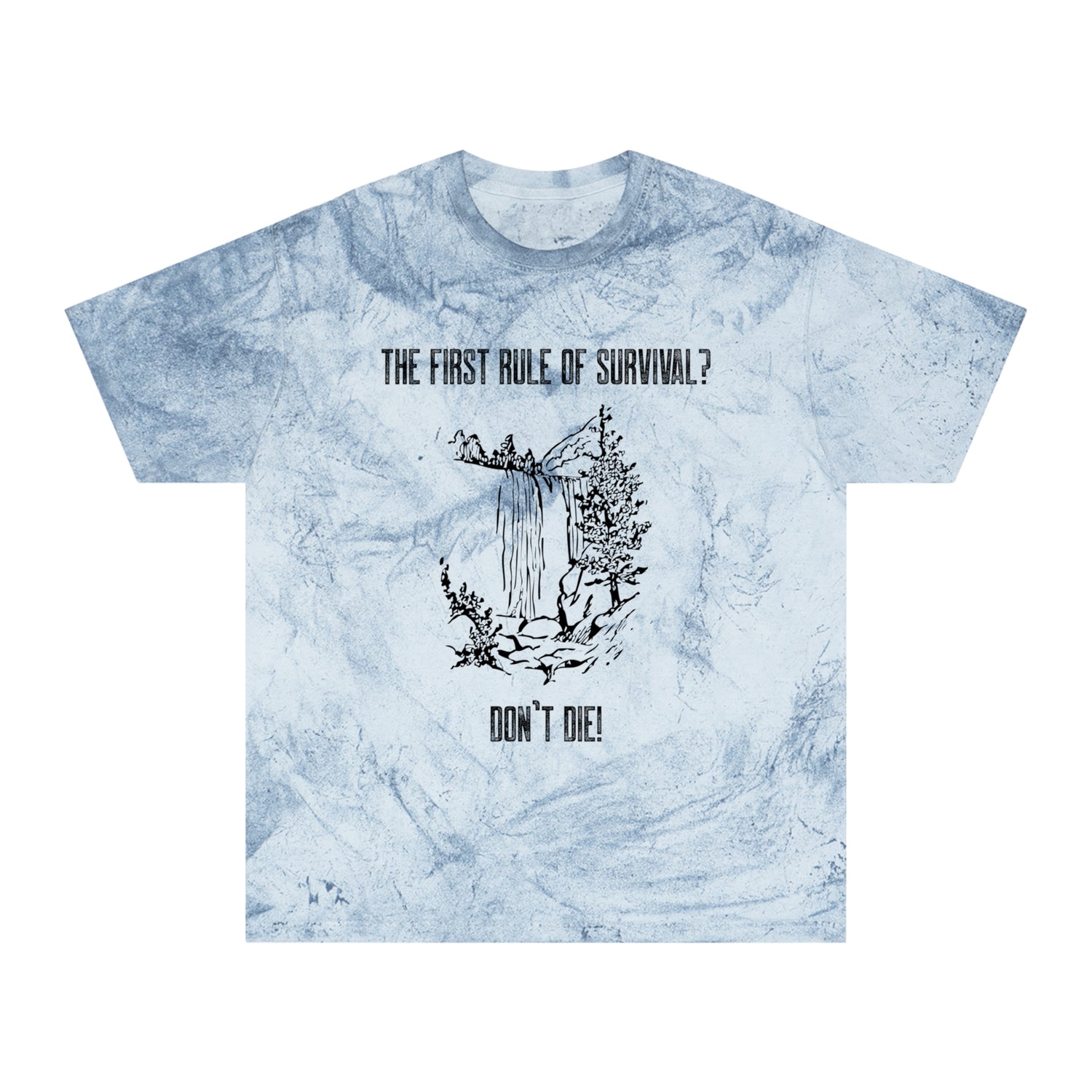 First Rule of Survival Graphic Tie-Dyed Shirt