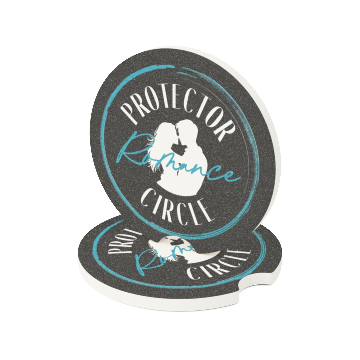 Romantic Soapstone Car Coaster - Protector Circle Design