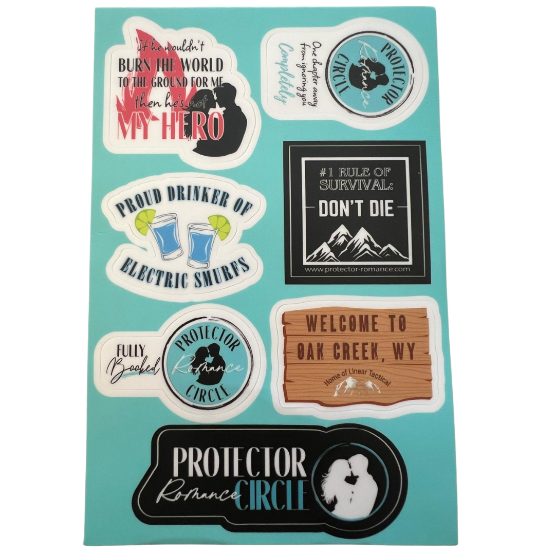 Protector Romance Circle Sticker Sheet