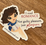 "I read romance" 2 inch sticker