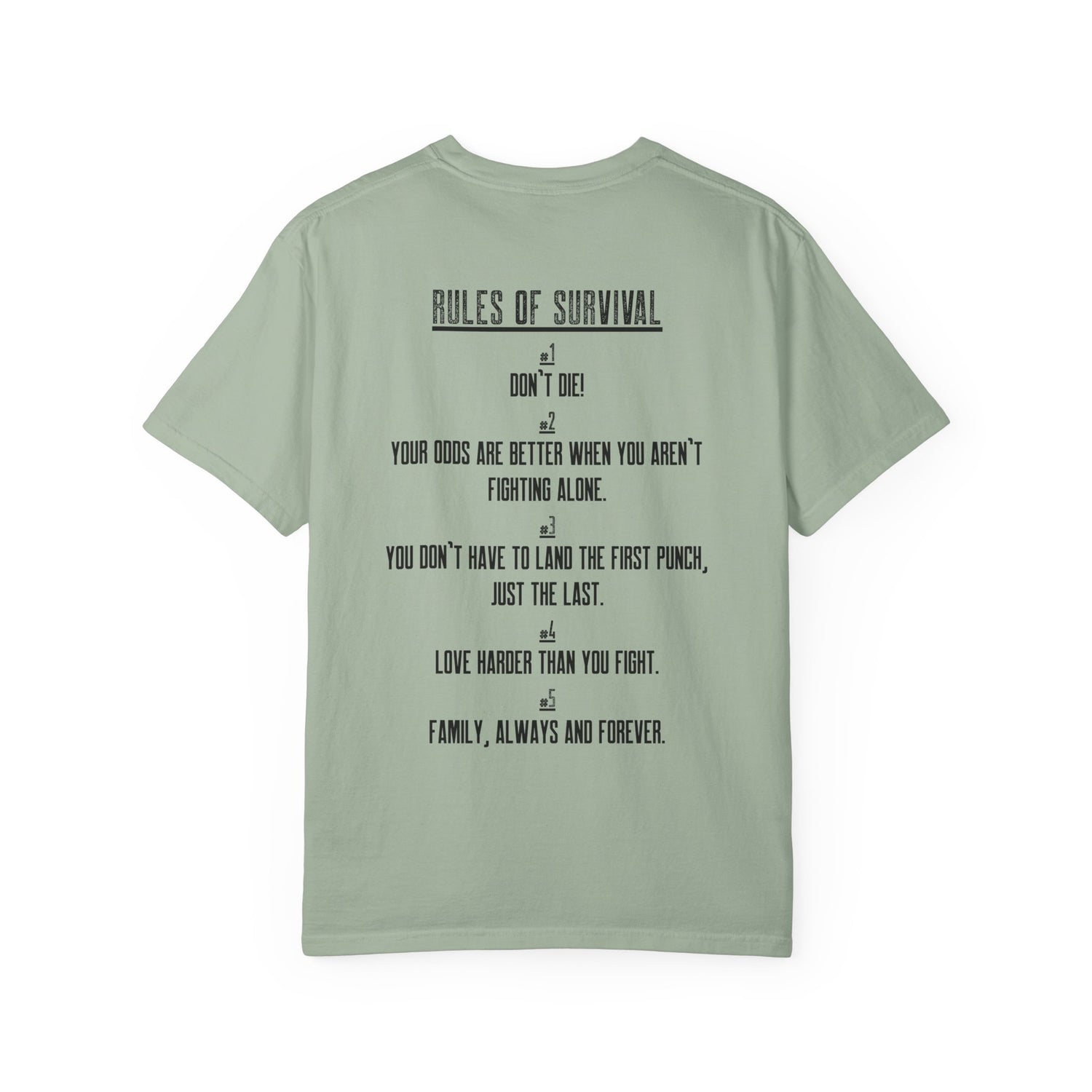 Linear Tactical Rules of Survival Comfort Colors Unisex T-Shirt