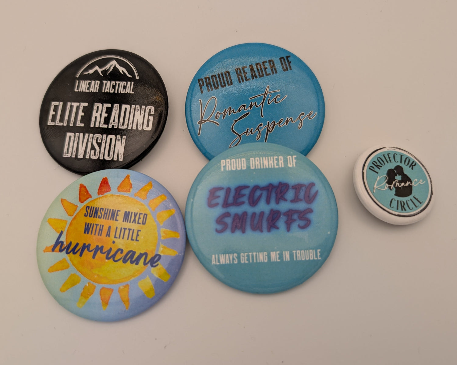 Linear Tactical and Protector Romance Circle Button Set